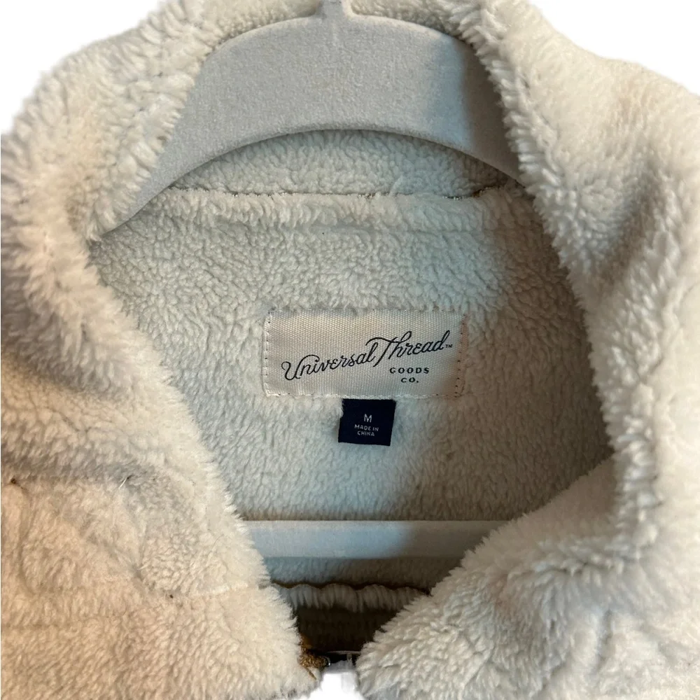 Universal Threads Bomber Faux Suede & Sherpa Moto Jacket. Size Medium. - Picture 12 of 12